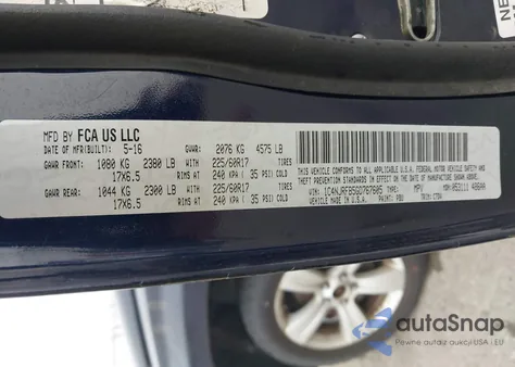 2016 Jeep Patriot Latitude из США, поврежденный, VIN 1C4NJRFB5GD767605